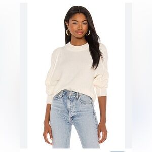 Brochu Walker Lombard Crew Sweater in Unbleached